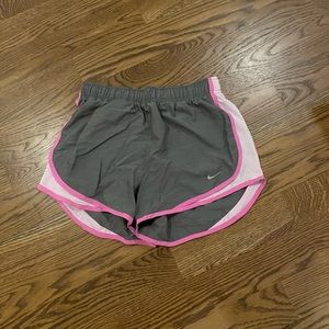 Grey and pink Nike dri-fit shorts. Size medium. Great condition. Worn once